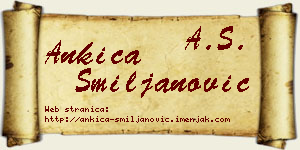Ankica Smiljanović vizit kartica
